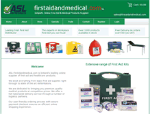 Tablet Screenshot of firstaidandmedical.com